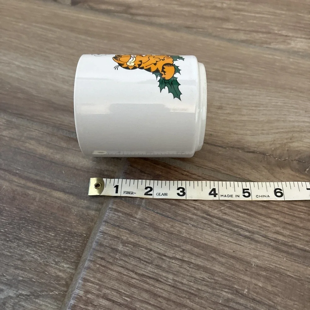 VTG Enesco Garfield Cat Coffee Cup Christmas Teacher 1978 Cartoon Ceramic Mug‎